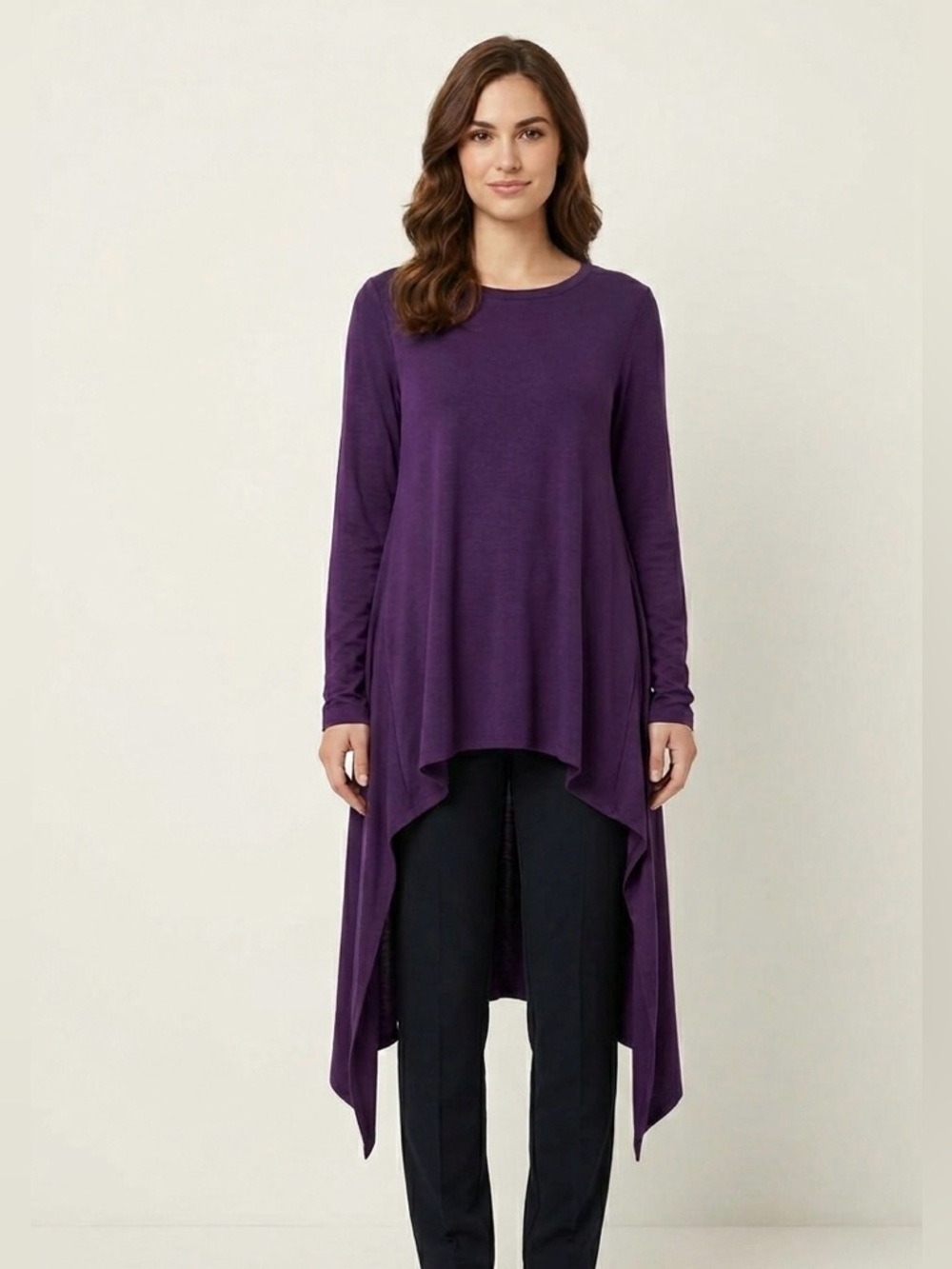 Zanzea Elegant Long Sleeve High Low Top